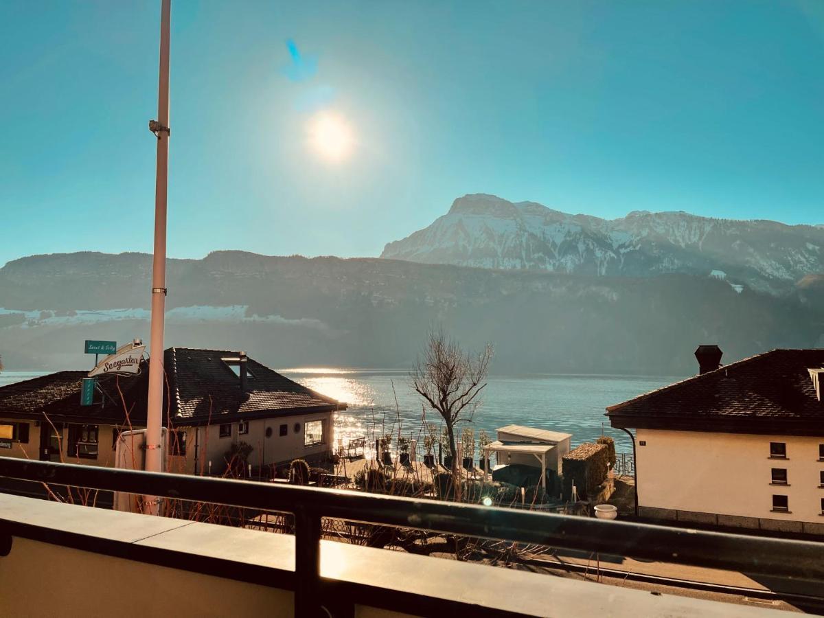 Seehotel Riviera At Lake Lucerne Герсау Экстерьер фото
