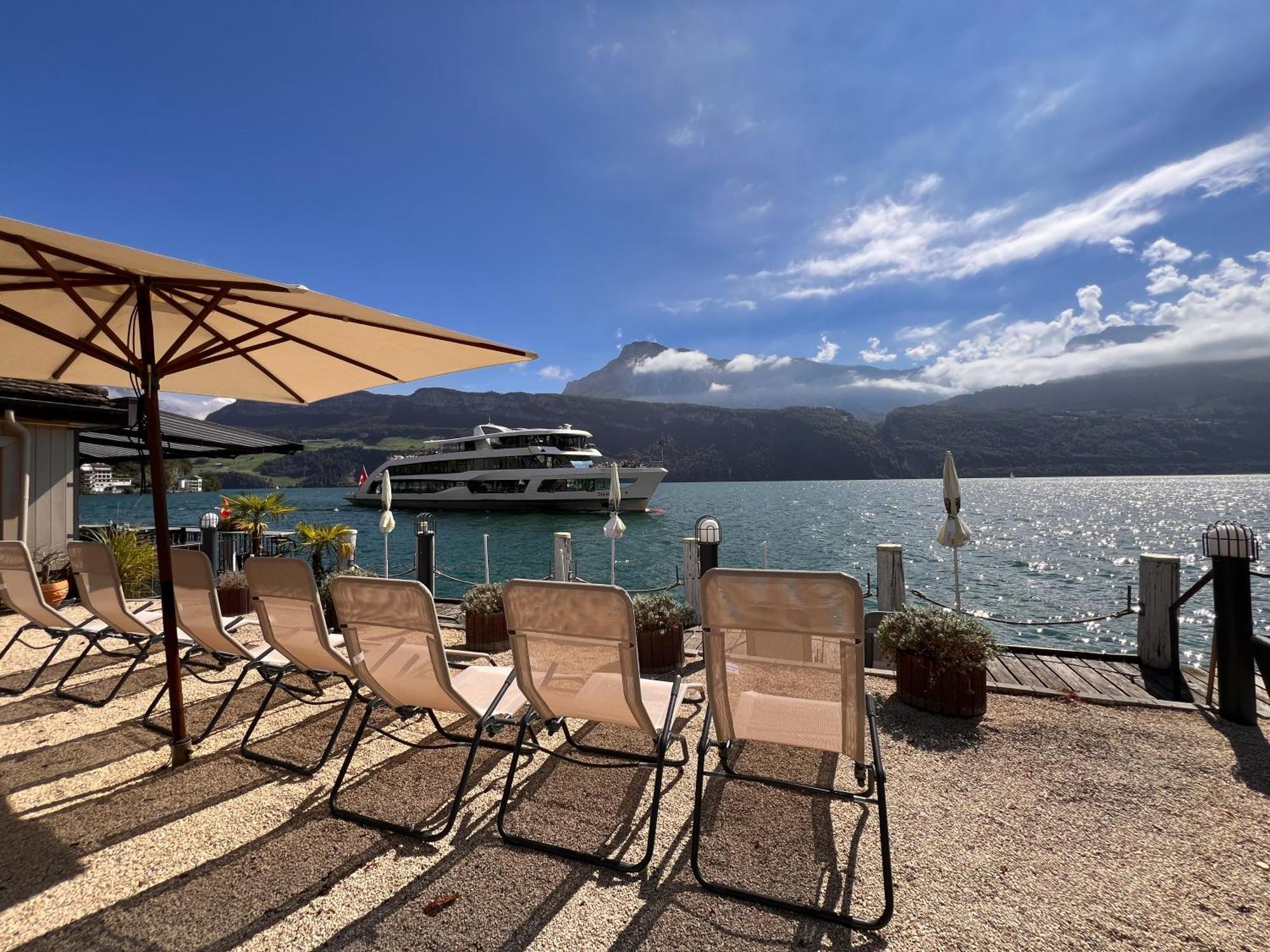 Seehotel Riviera At Lake Lucerne Герсау Экстерьер фото